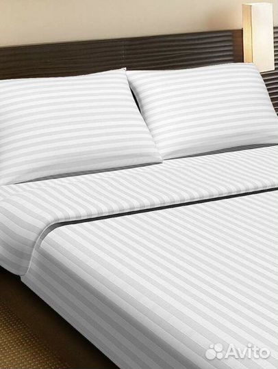Постельное белье Страйп сатин двуспальное