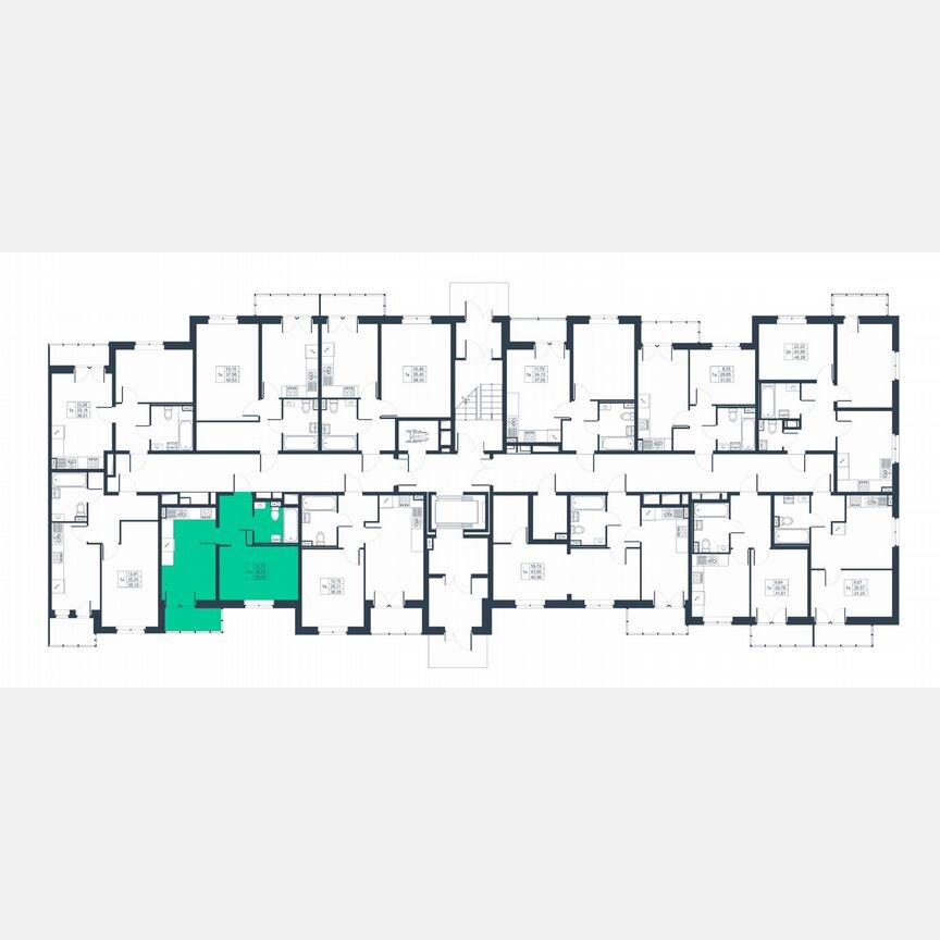 1-к. квартира, 33,6 м², 1/8 эт.