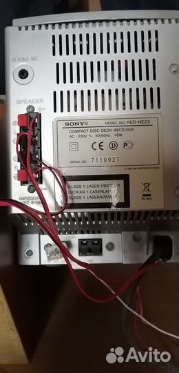 Музыкальный центр sony