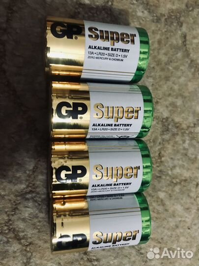 Батарейки lr20 size D 1.5v новые