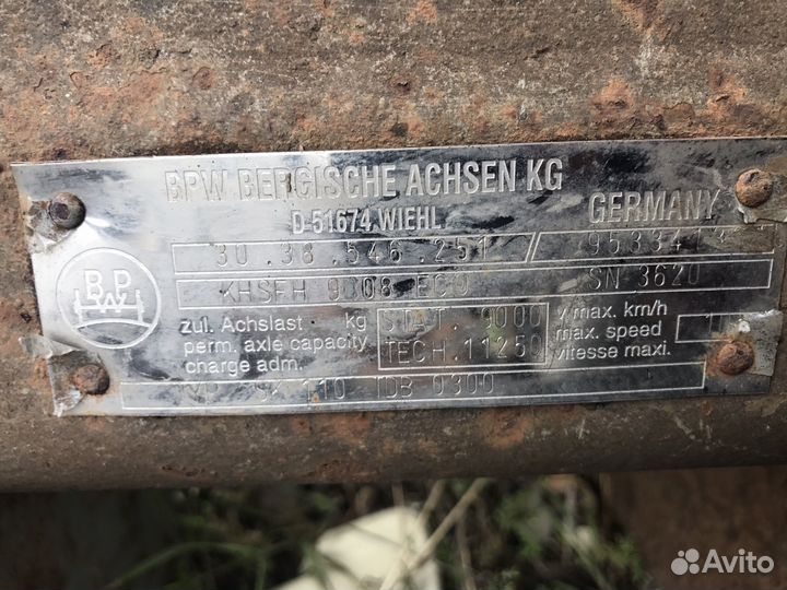 Продаю оси бпв BPW