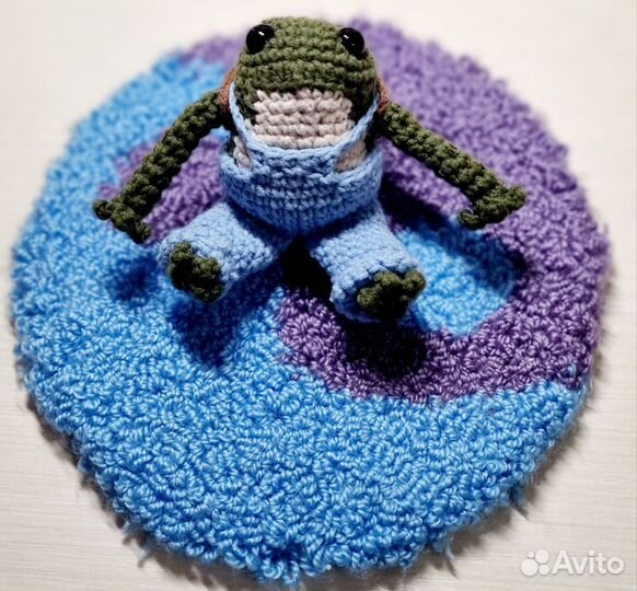 Ручная работа лягушка-путешественница