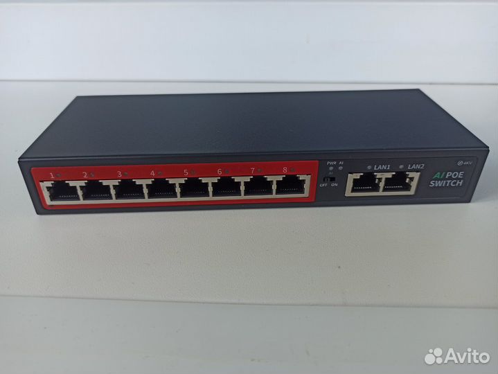 Poe коммутаторы 4+1 и 8+2 портов новые