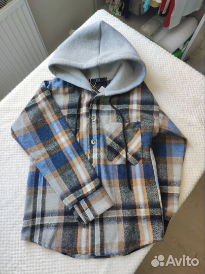 Рубашка тёплая на мальчика, девочку 128-152