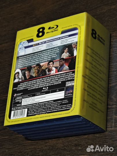 8 дисков Звёздные войны: Эпизоды 1-7 blu-ray