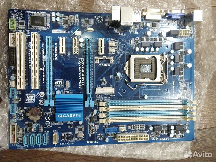 Нерабочая материнская плата 1155