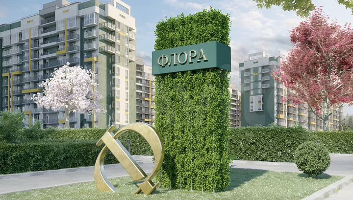 2-к. квартира, 61,6 м², 1/12 эт.