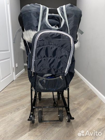 Бронь Санки-коляска с мехом Ника Детям 7-5SK