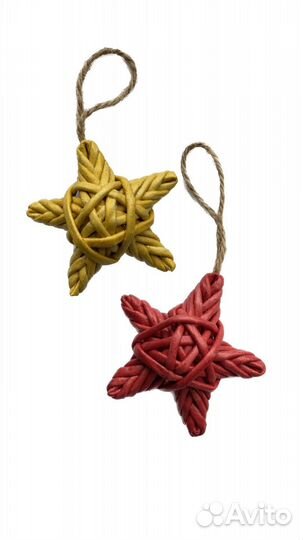 Звездочки на елку, ручная работа