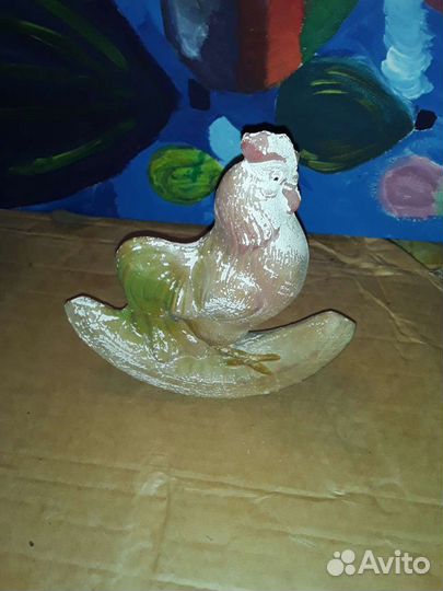 Старинный резиновый петух клоун и другие