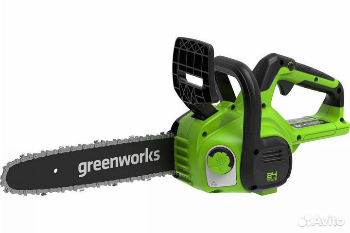 Пила цепная акк Greenworks G24CS25K4 с акб 4ач