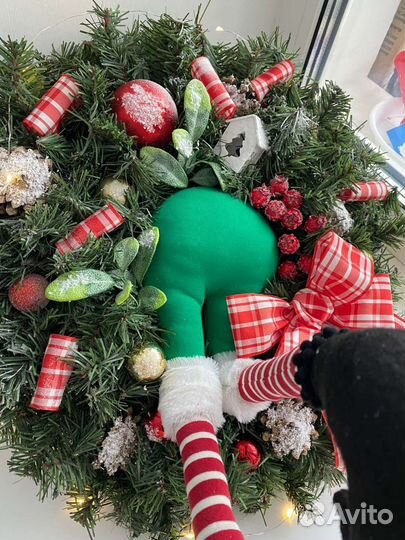 Новогодний венок гринч