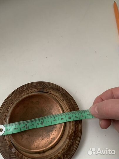 Пепельница дерево бронза Югославия винтаж