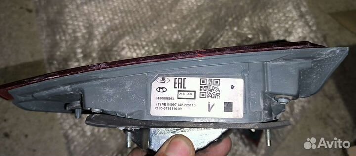 Фонари задние LADA веста