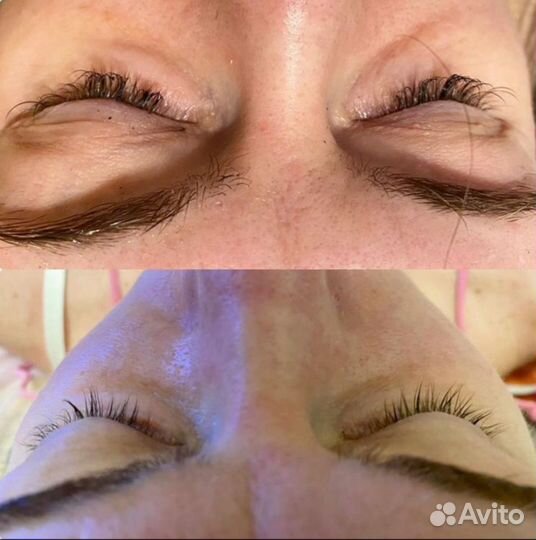 Снятие нарощенных ресниц