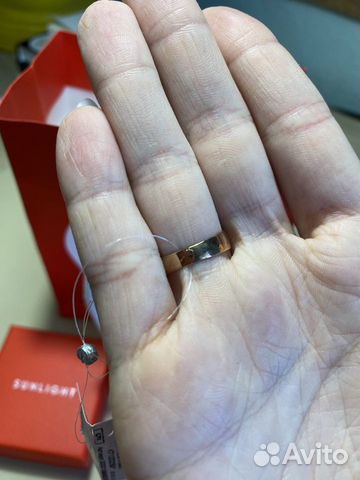 Кольцо розовое золото 16,5 размер объявление продам