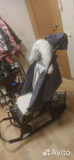 Детские санки коляска