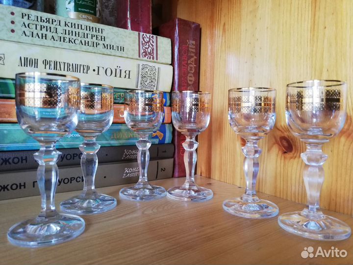 Рюмки ликёрные Богемия, винтаж