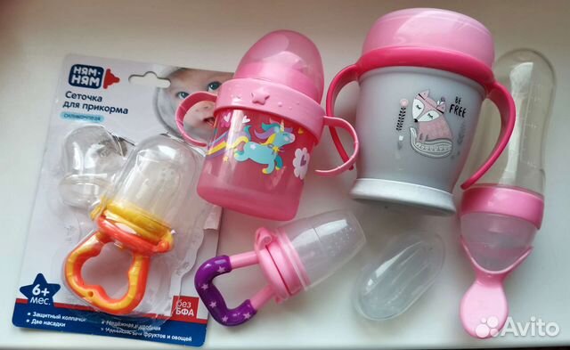 Новые поильник, ниблер и ложечка для прикорма