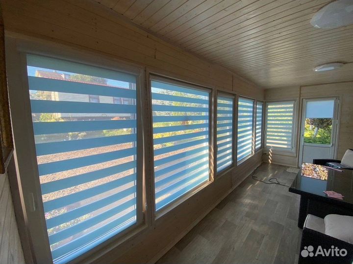 Рулонные шторы зебра