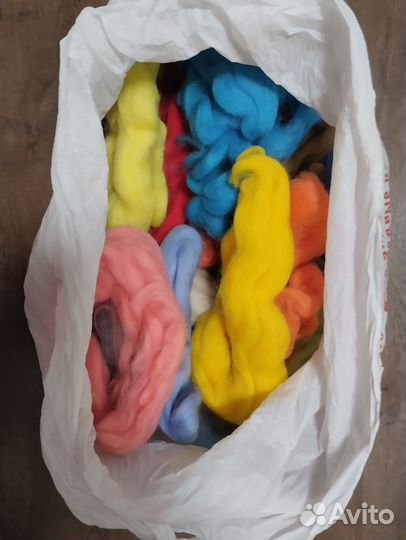 Шерсть для валяния пакетом