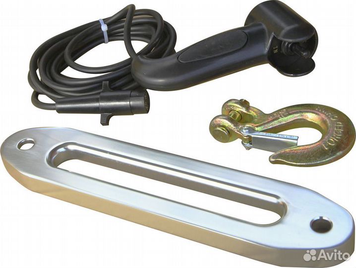 Лебёдка электрическая 12V Runva 6000 lbs кевлар