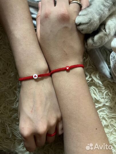 Парные браслеты красная нить