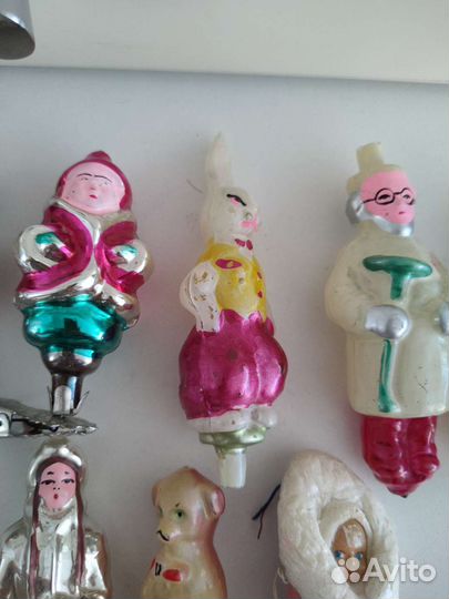 Елочные игрушки СССР на прищепке