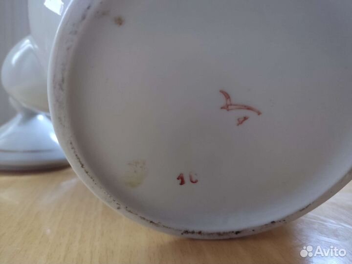 Большой чайник с клевером. Фарфор. 4,5 л