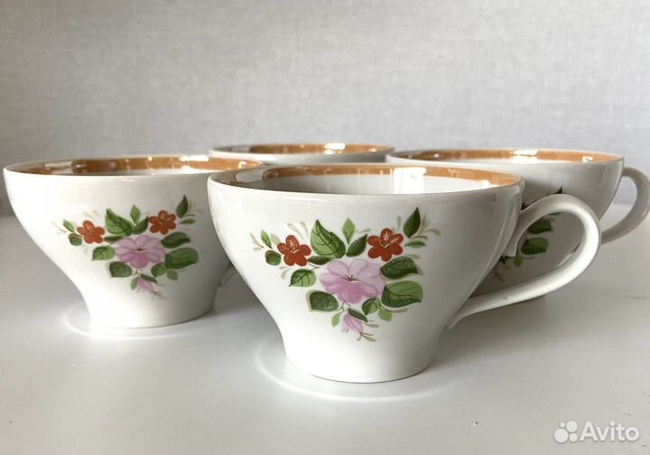 Чайные чашки СССР фарфор