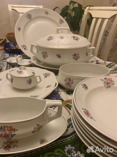 Набор столовой посуды Дулево 1956г