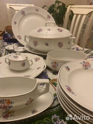 Набор столовой посуды Дулево 1956г