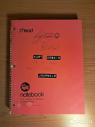 Курт Кобейн дневники. Kurt Cobain Journals