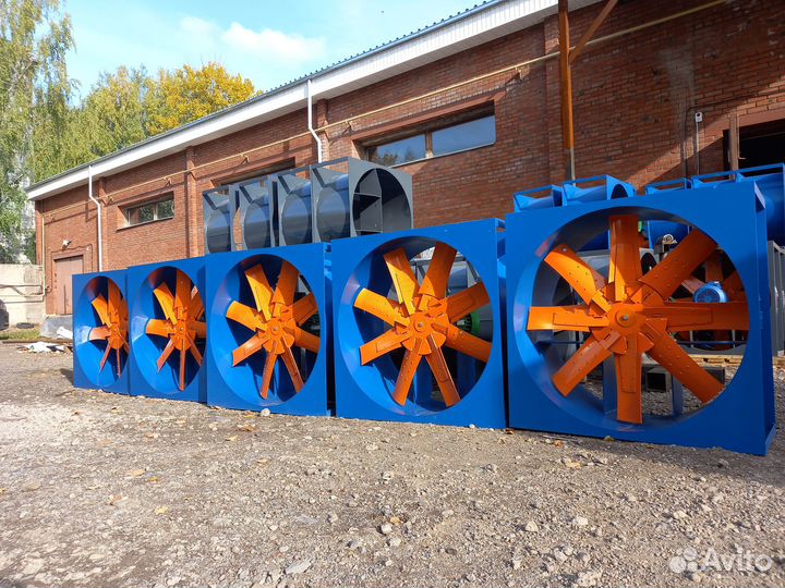 Сушильные камеры древесины-осевые вентиляторы во 7
