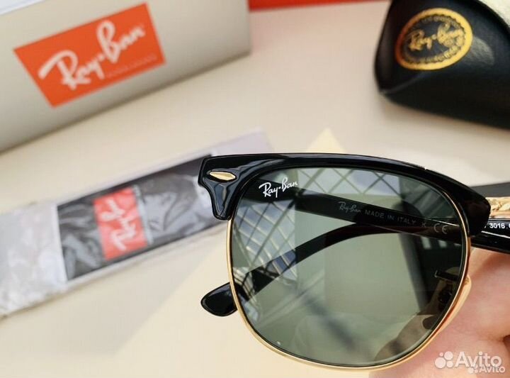 Очки ray ban clubmaster стеклянные