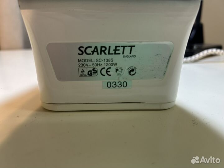 Утюг Scarlett SC-138S 1200W