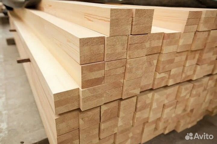 Брус клеёный 100х100х4000 сосна сорт ав