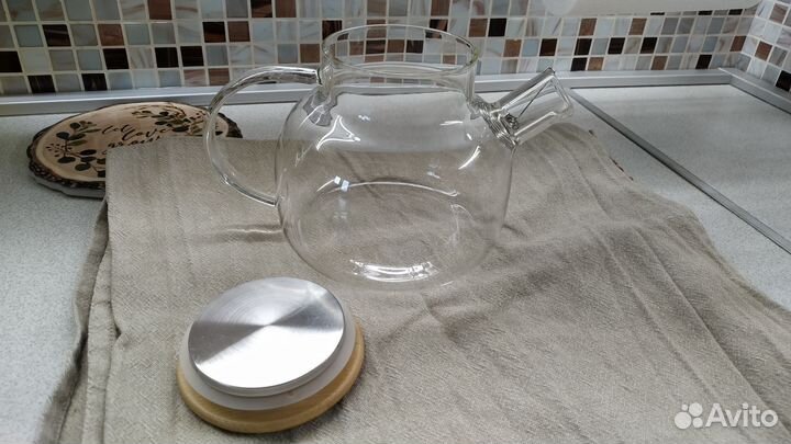 Чайник заварочный стекло новый