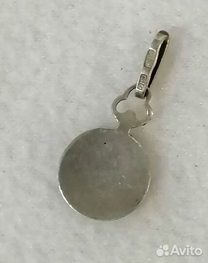 Кулон, подвеска серебро 875 проба, чернь. СССР