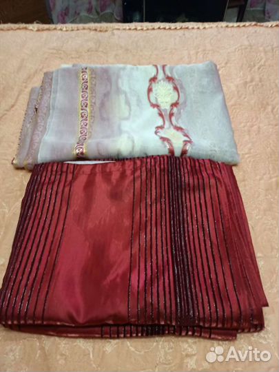 Комплект шторы с тюлью