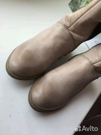 Сапоги кожанные демисезон