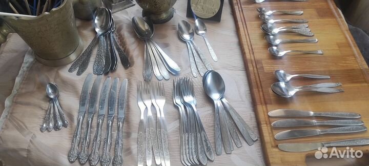 Ножи ложки вилки СССР нерж