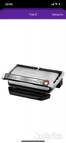 Электрогриль tefal optigrill xl