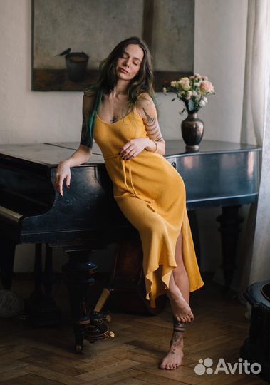 Вязаное платье