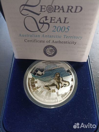 Серебряные монеты Австралии-Альбатрос,горбатый кит