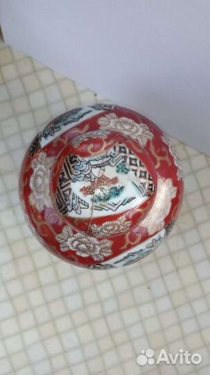 Ваза чайница имбирная банка фарфор Китай винтаж