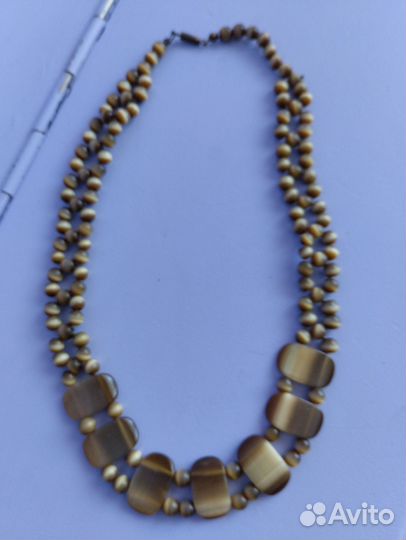 Бусы СССР Тигровый глаз