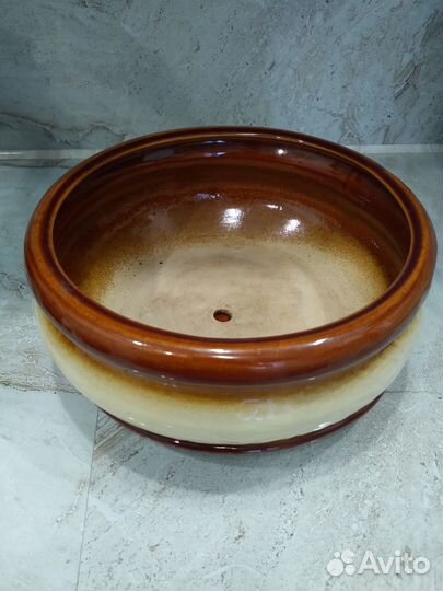 Керамический цветочный горшок