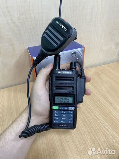 Рация Baofeng UV-9R PRO с тангентой Baofeng