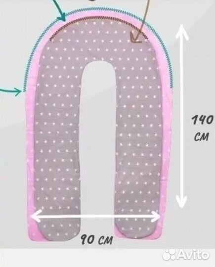 Подушка-позиционер Body Pillow, для беременных